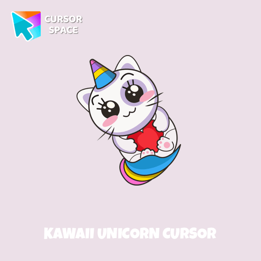 Kawaii Unicorn cursor pointer cursor
