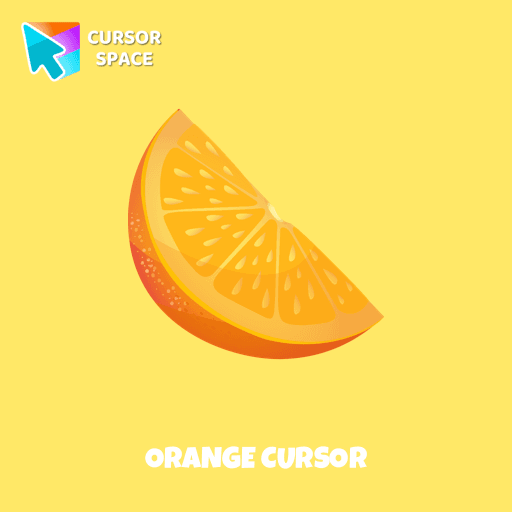 Orange cursor arrow cursor